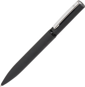 MIRROR, ручка шариковая, черный, металл, софт- покрытие