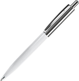 H1330/01 - BUSINESS, ручка шариковая, белый/серебристый, металл/пластик