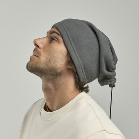 Шарф-бафф HOTTY-S с регулятором шнура, оливковый, флис, 100% полиэстер, 230 г/м2