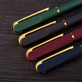 FARO, ручка шариковая, бордовый/золотистый, металл, пластик, софт-покрытие