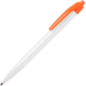 H22803/01/05 - N8, ручка шариковая, белый/оранжевый, пластик