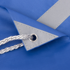 Рюкзак мешок со светоотражающей полосой RAY, синий, 35*41 см, полиэстер 210D