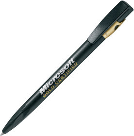 KIKI FROST GOLD, ручка шариковая, черный/золотистый, пластик (H390G/35)