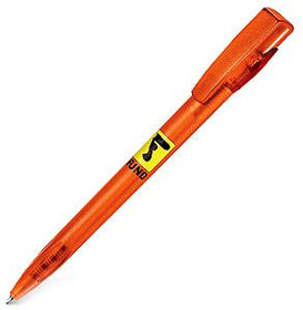 H393F/63 - KIKI FROST, ручка шариковая, фростированный оранжевый, пластик