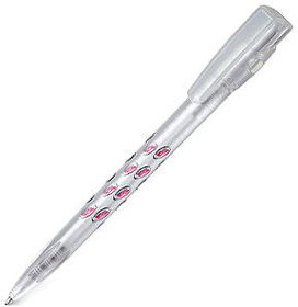 H393F/90 - KIKI FROST, ручка шариковая, фростированный белый, пластик