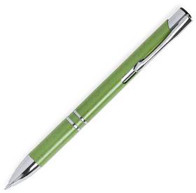H346335/15 - Ручка шариковая NUKOT, зеленый;  пластик со стружкой пшеничной соломы, хром; синие чернила