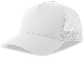 Бейсболка RAPPER COTTON-S, п. заст, 5 клин, белый, 80% х-к, 20% п-й х-к/100% п-й п/э, 280 г/м2 (H254179-S.01)