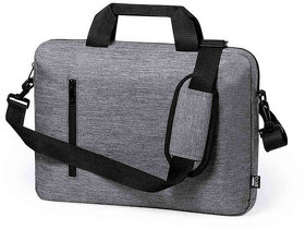 Конференц-сумка PIROK, серый, 38 х 28 x 5 см,  100% переработанный полиэстер 600D