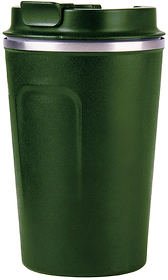 Термокружка HARDLY , 400мл. темно-зеленый, нержавеющая сталь, пластик