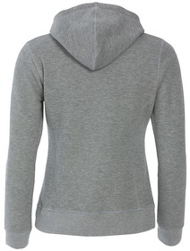 Толстовка женская Classic Hoody Full Zip, серый меланж, 85% хлопок, 15% вискоза, 300 грм2