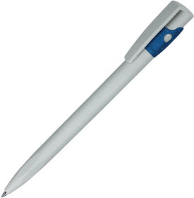 H392EW/24 - KIKI ECOLINE, ручка шариковая, серый/синий, экопластик