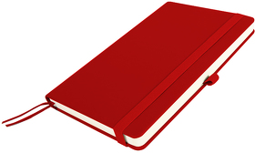 H21220/08 - Бизнес-блокнот GLORI, A5, красный, твердая обложка, в линейку