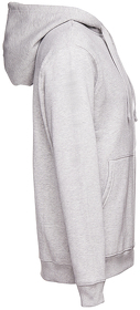 Толстовка мужская с капюшоном на молнии AMSTERDAM, серый меланж, 50% хлопок, 50% п/э, 320 г/м2