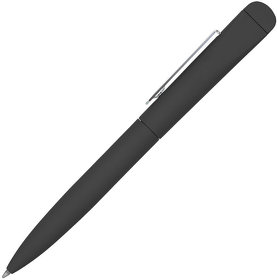 H1108/35_8GB - IQ, ручка с флешкой, 8 GB, черный/хром, металл
