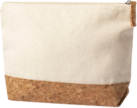 Косметичка SUBRUM, осн. ткань 100% хлопок,декор.ткань пробковое дерево, бежевый (H346619)