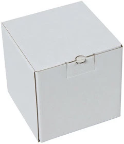 Коробка подарочная для кружки, размер 11 x 11 x 11 см., микрогофрокартон белый (H21000/01)