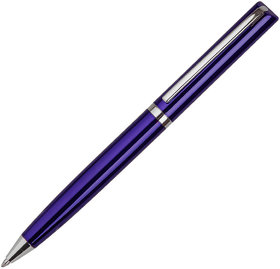 BULLET NEW, ручка шариковая, темно-синий/хром, металл