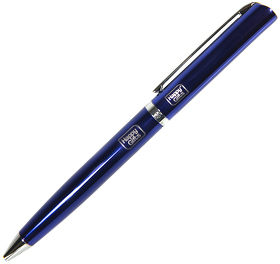 BULLET NEW, ручка шариковая, темно-синий/хром, металл