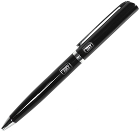 BULLET NEW, ручка шариковая, черный/хром, металл