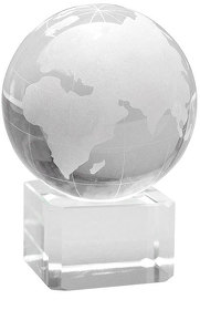 Стела WORLD в подарочной коробке, 6x10x6см, стекло