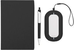 Набор SEASHELL-2:Универсальный аккумулятор(6000 mAh) и ручка в подарочной коробке,черный, шт