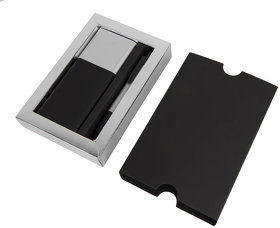 Набор подарочный BLACK GUN; Универсальный аккумулятор(10000мАh) и ручка; серебристый, шт