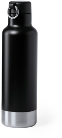 Бутылка для воды PERNAL, чёрный, 750 мл,  нержавеющая сталь