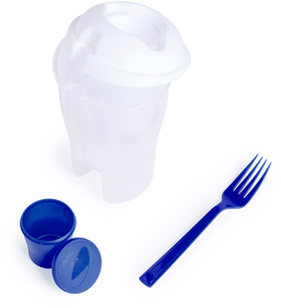 Контейнер для еды DINDER, пластик, 19,5х11,5см, 750 мл, синий