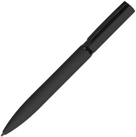 H38002/35 - MIRROR BLACK, ручка шариковая, черный, металл, софт- покрытие