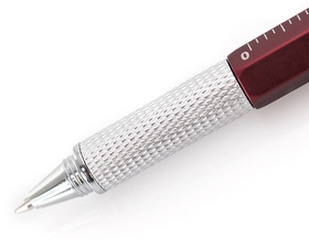 Ручка с мультиинструментом SAURIS, серебристый, пластик, металл