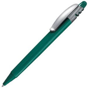 X-8 SOFT, ручка шариковая, зеленый/серебристый, пластик (H315G/66)