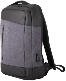 Рюкзак "Hemming", темно-серый/черный, 45х33х14 см, осн. ткань:100% полиэстер, подкладка: 100% п-тр (H986131/30)