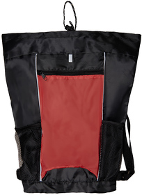 Рюкзак Fab, красный/чёрный, 47 x 27 см, 100% полиэстер 210D