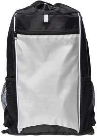 H16779/01/35 - Рюкзак Fab, белый/чёрный, 47 x 27 см, 100% полиэстер 210D
