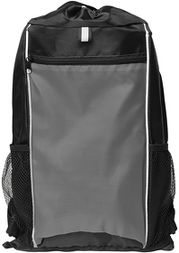 H16779/29/35 - Рюкзак Fab, серый/чёрный, 47 x 27 см, 100% полиэстер 210D