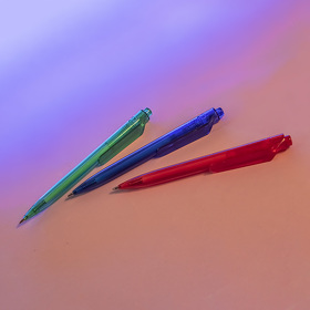 Ручка шариковая N16, зеленый, RPET пластик, цвет чернил синий