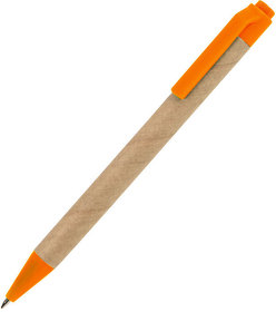 GREEN TOUCH, ручка шариковая, оранжевый, картон/пластик
