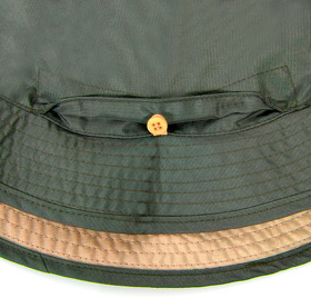 Панама BUCKET POCKET, оливковый-хаки, 100% нейлон, 85 г/м2