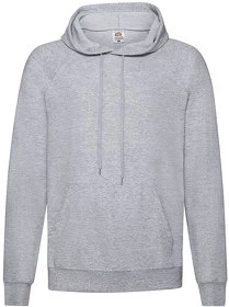 Толстовка мужская "LIGHTWEIGHT", серый меланж, 80% хлопок, 20% полиэстер, 240 г/м2 (H621400.94)