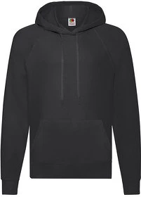 Толстовка мужская "LIGHTWEIGHT", черный, 80% хлопок, 20% полиэстер, 240 г/м2 (H621400.36)