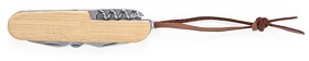 Карманный нож мультитул TITAN, нержавеющая сталь, бамбук, 9 функций, 9.4 x 2.5 x 1.5 cm