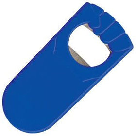 Открывалка "Кулачок" синяя, 9,5х4,5х1,2 см;  пластик/ тампопечать (H7105/24)