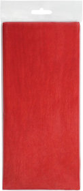 Упаковочная бумага "Тишью", красный, 10 листов в упаковке, размер листа 50*75 см (H20414/08)