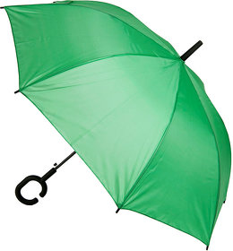 Зонт-трость HALRUM,  полуавтомат, зеленый, D=105 см, нейлон, пластик