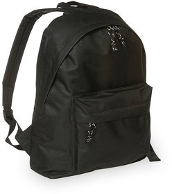 Рюкзак DISCOVERY, черный, 38 x 28 x12 см, 100% полиэстер 600D