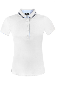 Рубашка поло женская RODI LADY, белый, 100% хлопок, 180 г/м2 (H399896.62)
