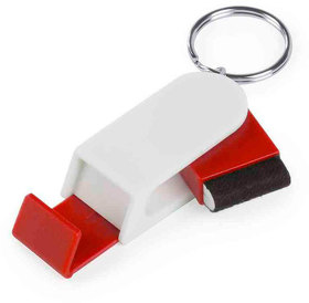 Брелок SATARI  с подставкой для телефона, пластик, красный, 2 x 4.8 x 1.3 см