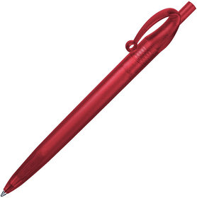 JOCKER, ручка шариковая, фростированный красный, пластик