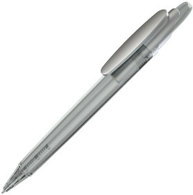 OTTO FROST SAT, ручка шариковая, фростированный белый/серебристый клип, пластик