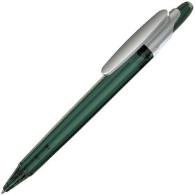 OTTO FROST SAT, ручка шариковая, фростированный зеленый/серебристый клип, пластик (H503F/66)